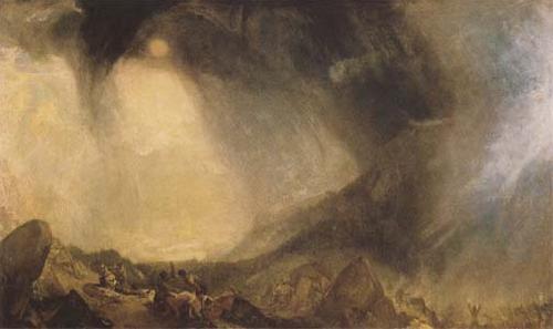 J.M.W. Turner Snow Storm Hannibal and his Army crossing the Alps (mk09) oil painting image
